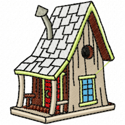 Bird Houses Embroidery Design 5 Bird Houses Embroidery Design 5